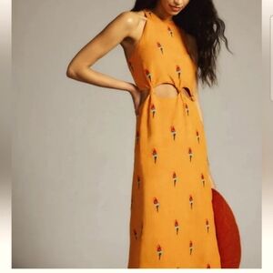 Farm Rio Parrot Halter Maxi Dress - Medium